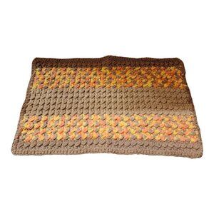 Small Funky Grey Pink Yellow Floor Bath Mat